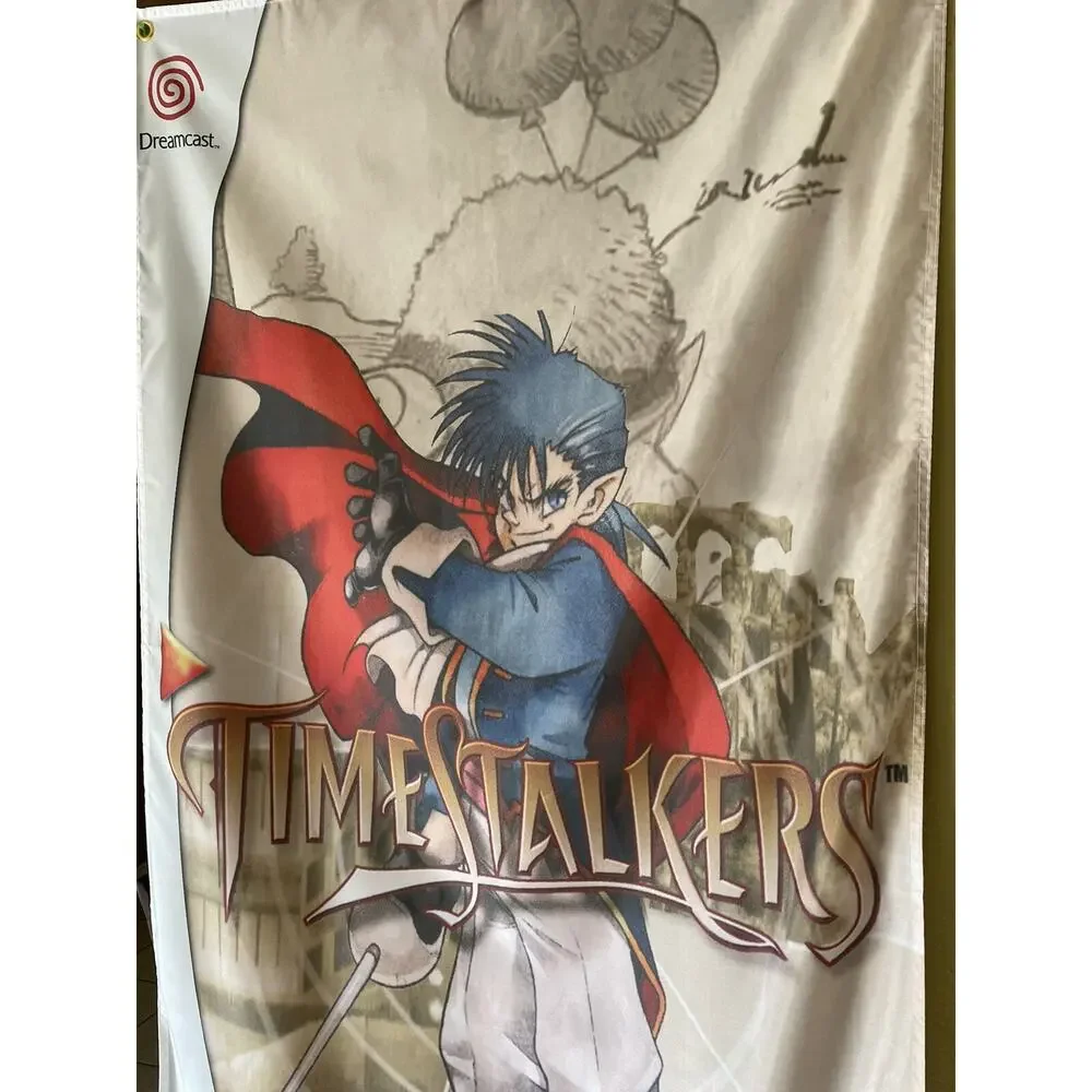 Time Stalkers 5ft Flag Sega Dreamcast 2000 Banner Poster
